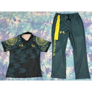 Australia Green & Yellow Breaking Costume Kangaroo Australian b-boy b-girl